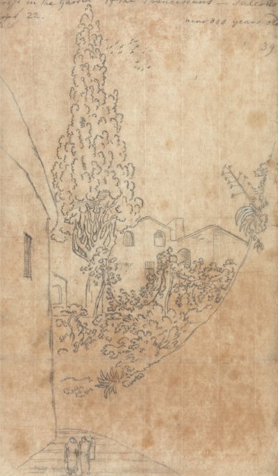 Cypress in the Garden of the Franciscans at Salerno by John Robert Cozens